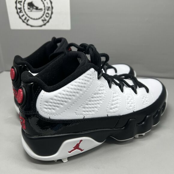 NIKE AIR JORDAN 9 GOLF White Black True Red FJ5934-100 Men Sz 6.5 Women Sz 8 NEW main image 4